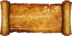 Szatmáry Ildikó névjegykártya