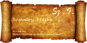 Szatmáry Ildikó névjegykártya