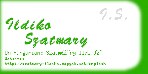 ildiko szatmary business card